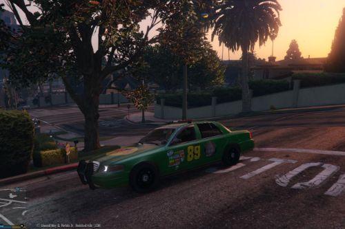 Patrolling with Jesus NASCAR Car (1999 Ford Crown Victoria)